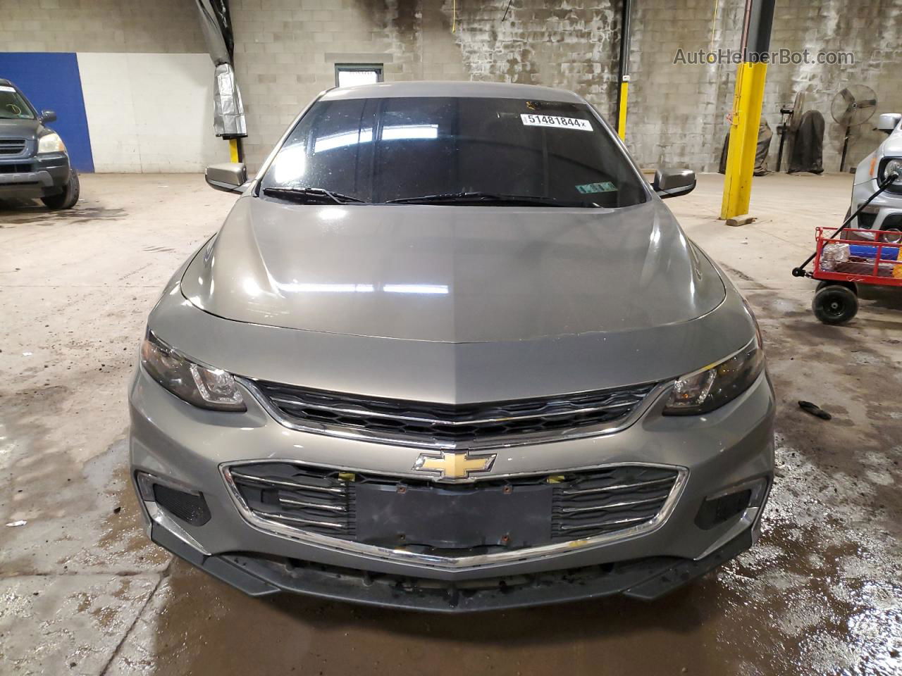 2017 Chevrolet Malibu Lt Серый vin: 1G1ZE5ST5HF168280