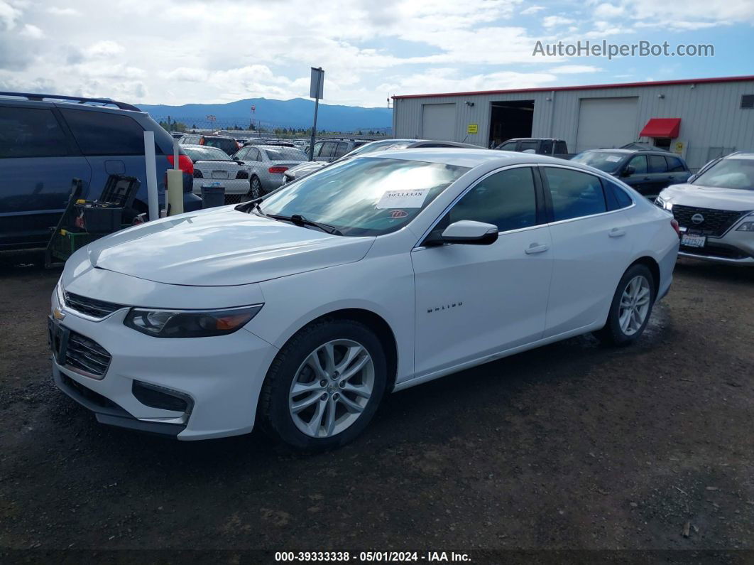 2017 Chevrolet Malibu 1lt White vin: 1G1ZE5ST5HF191056