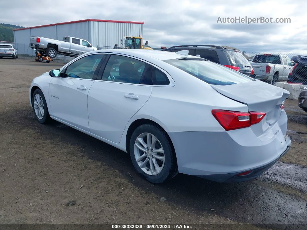 2017 Chevrolet Malibu 1lt White vin: 1G1ZE5ST5HF191056