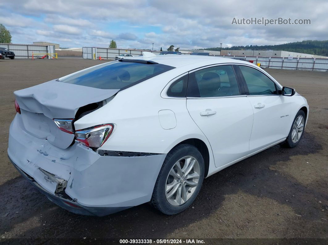 2017 Chevrolet Malibu 1lt White vin: 1G1ZE5ST5HF191056