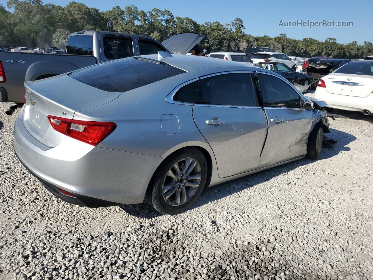 2017 Chevrolet Malibu Lt Silver vin: 1G1ZE5ST5HF191509