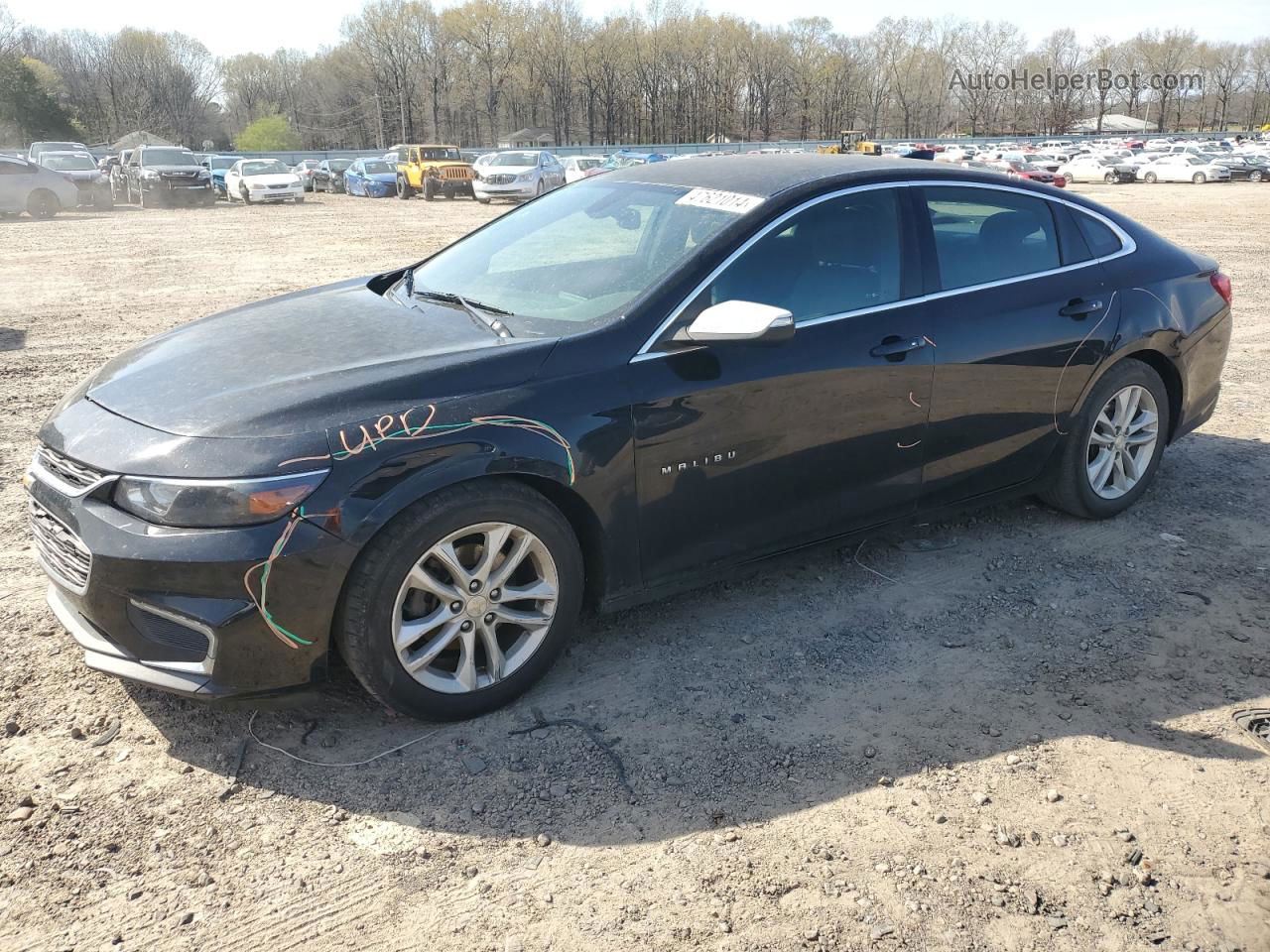 2017 Chevrolet Malibu Lt Black vin: 1G1ZE5ST5HF215016