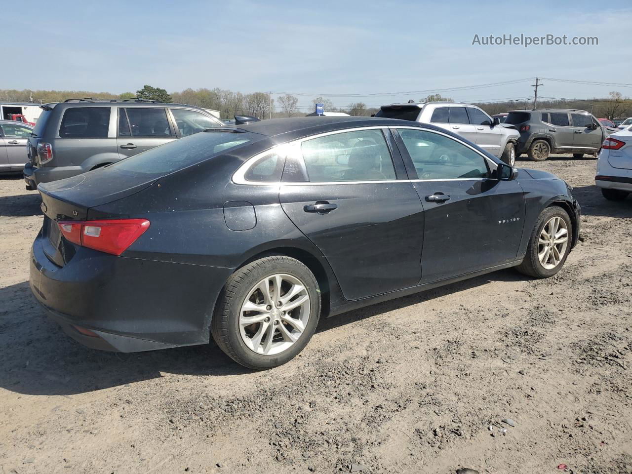 2017 Chevrolet Malibu Lt Черный vin: 1G1ZE5ST5HF215016