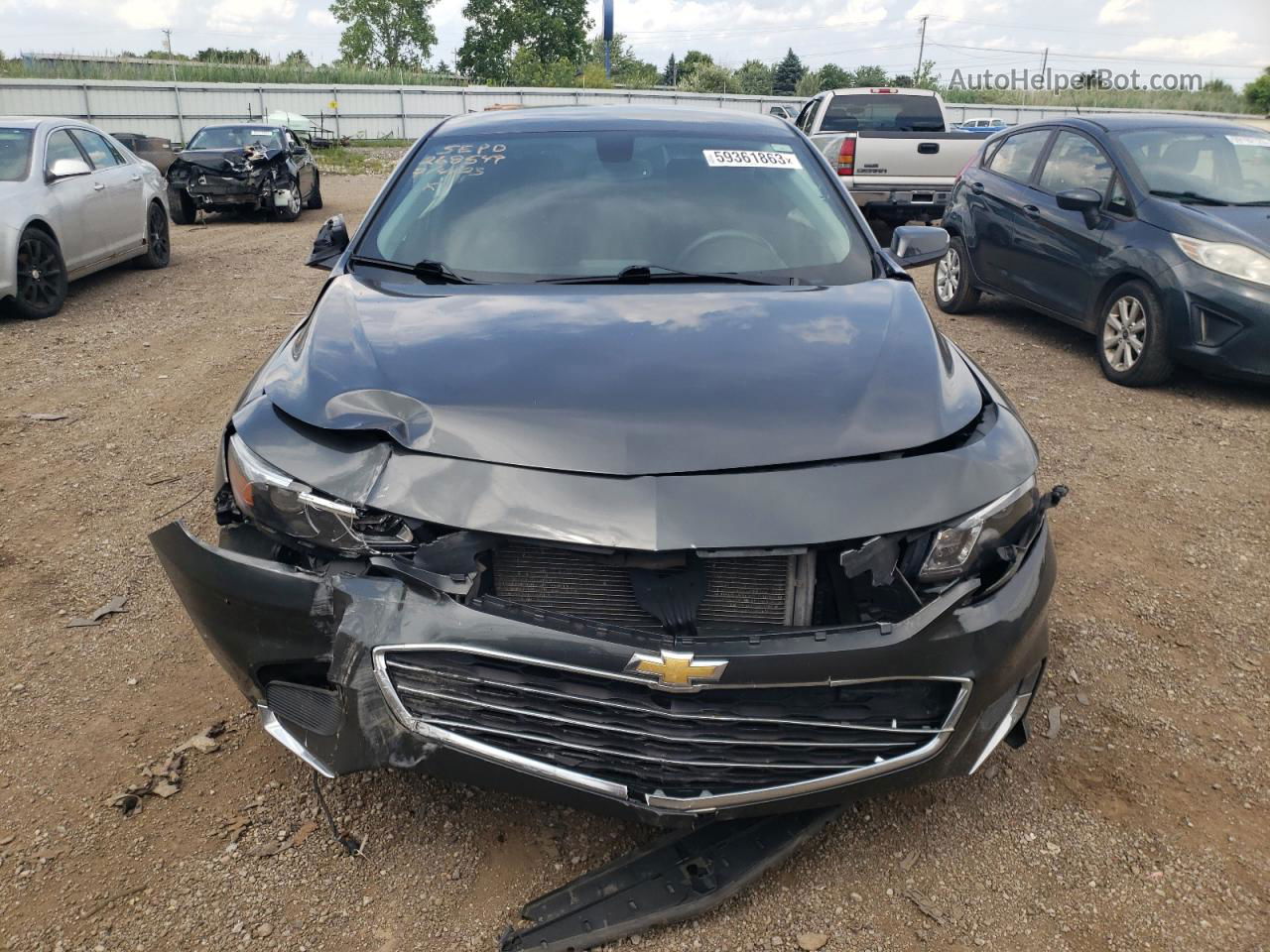 2017 Chevrolet Malibu Lt Gray vin: 1G1ZE5ST5HF224203