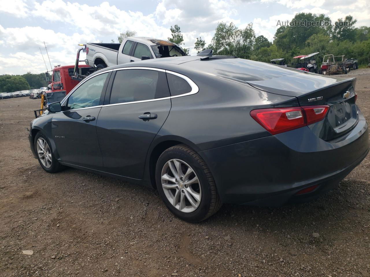 2017 Chevrolet Malibu Lt Серый vin: 1G1ZE5ST5HF224203