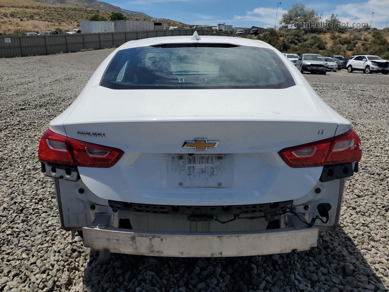 2017 Chevrolet Malibu Lt White vin: 1G1ZE5ST5HF230907