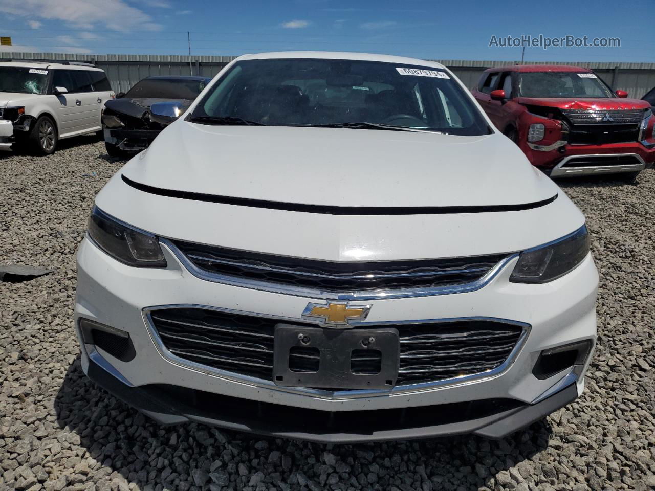 2017 Chevrolet Malibu Lt White vin: 1G1ZE5ST5HF230907