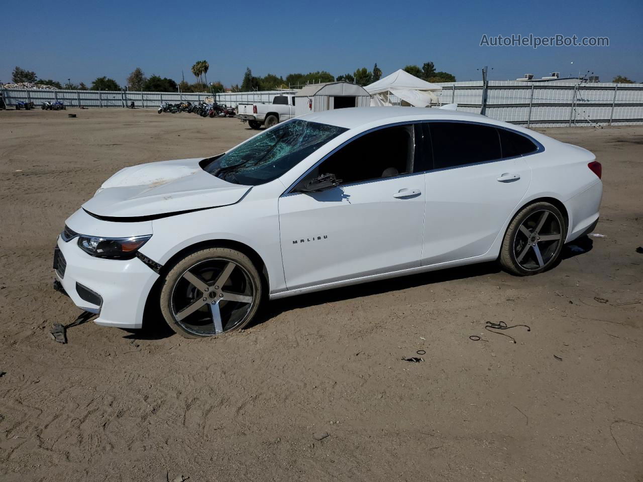 2017 Chevrolet Malibu Lt White vin: 1G1ZE5ST5HF256004