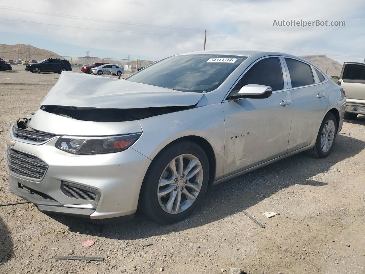 2017 Chevrolet Malibu Lt Silver vin: 1G1ZE5ST5HF281310