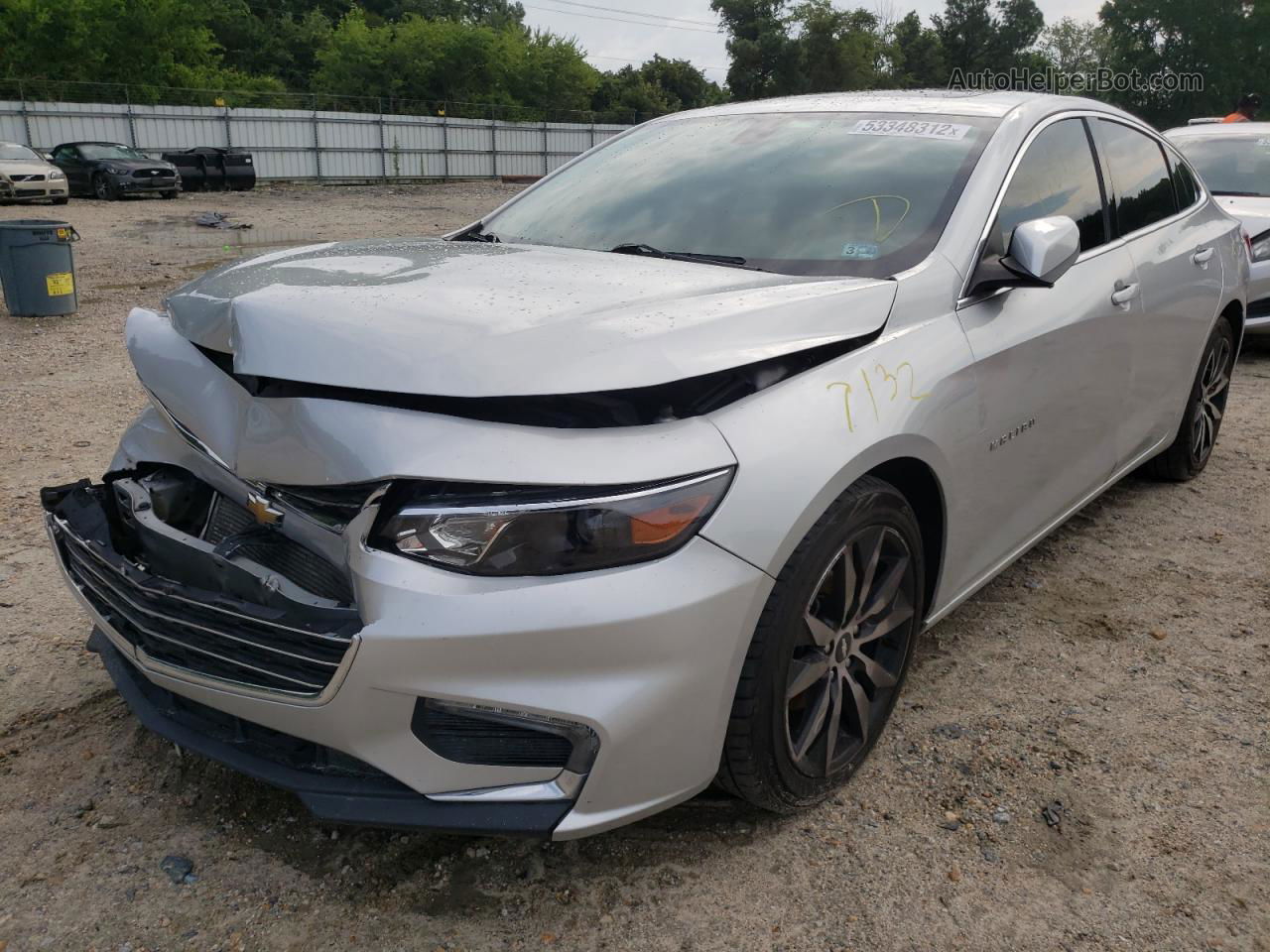 2017 Chevrolet Malibu Lt Silver vin: 1G1ZE5ST6HF107603