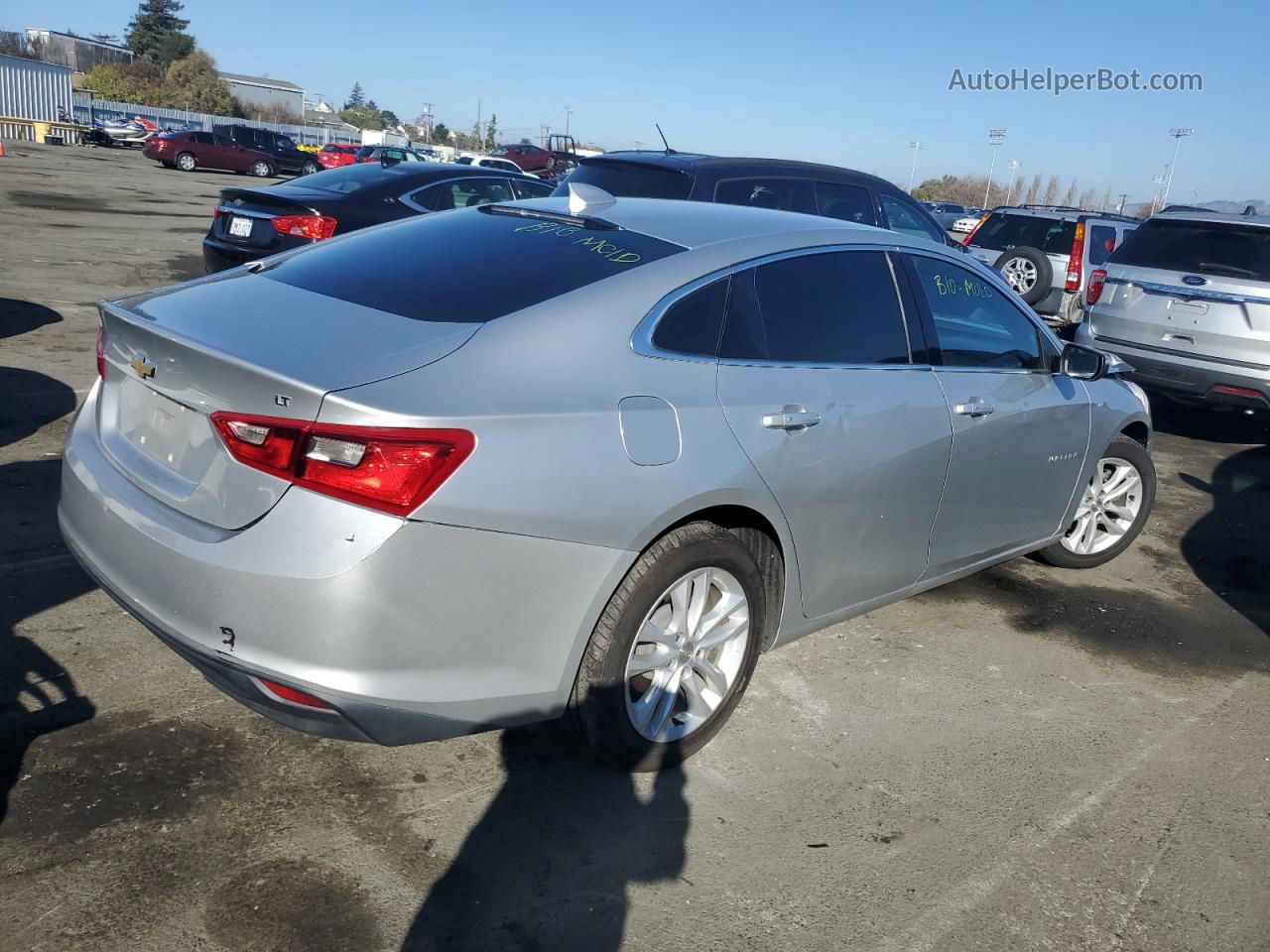 2017 Chevrolet Malibu Lt Silver vin: 1G1ZE5ST6HF131397