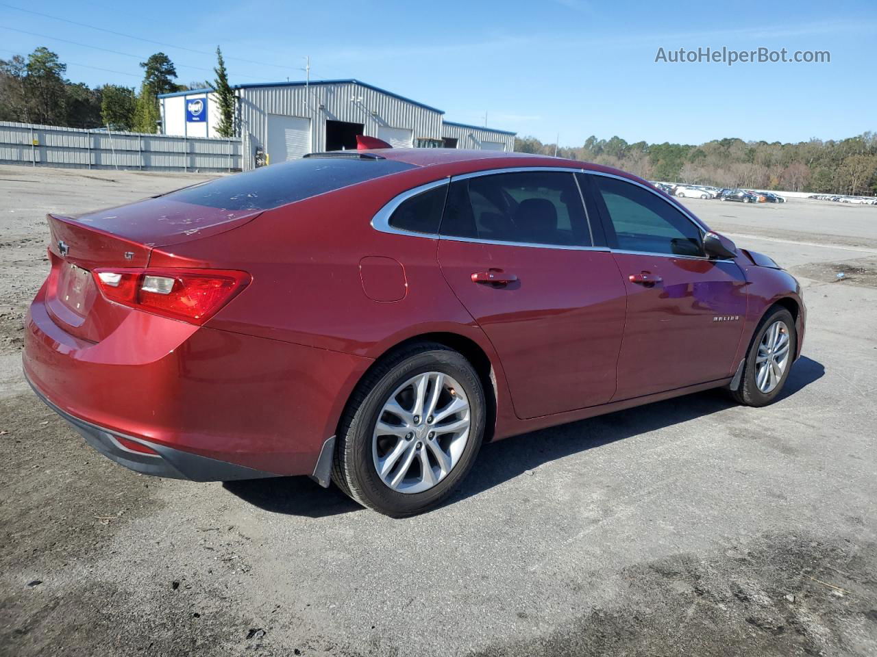 2017 Chevrolet Malibu Lt Красный vin: 1G1ZE5ST6HF136633