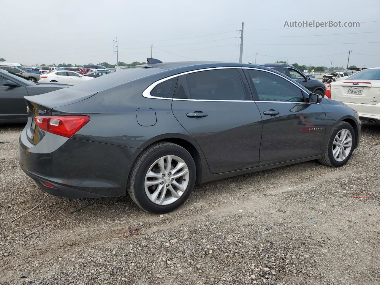 2017 Chevrolet Malibu Lt Серый vin: 1G1ZE5ST6HF138642