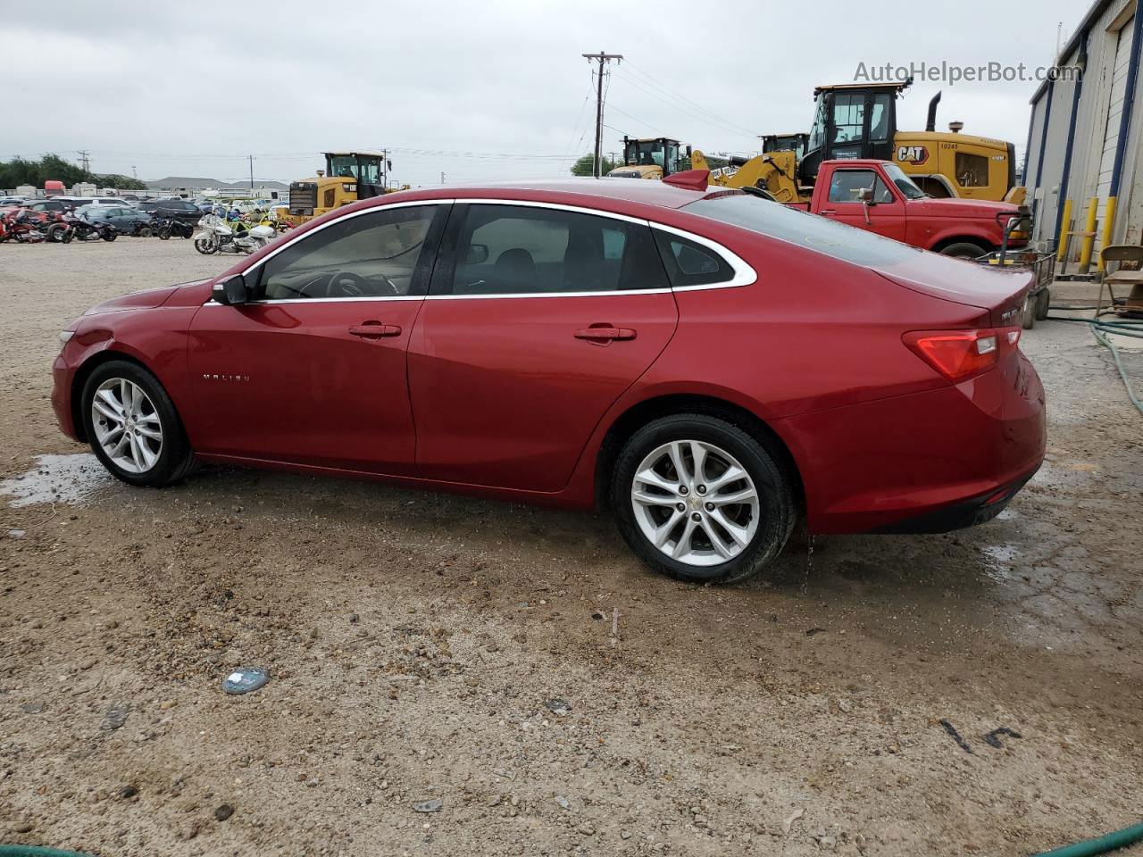 2017 Chevrolet Malibu Lt Burgundy vin: 1G1ZE5ST6HF145039