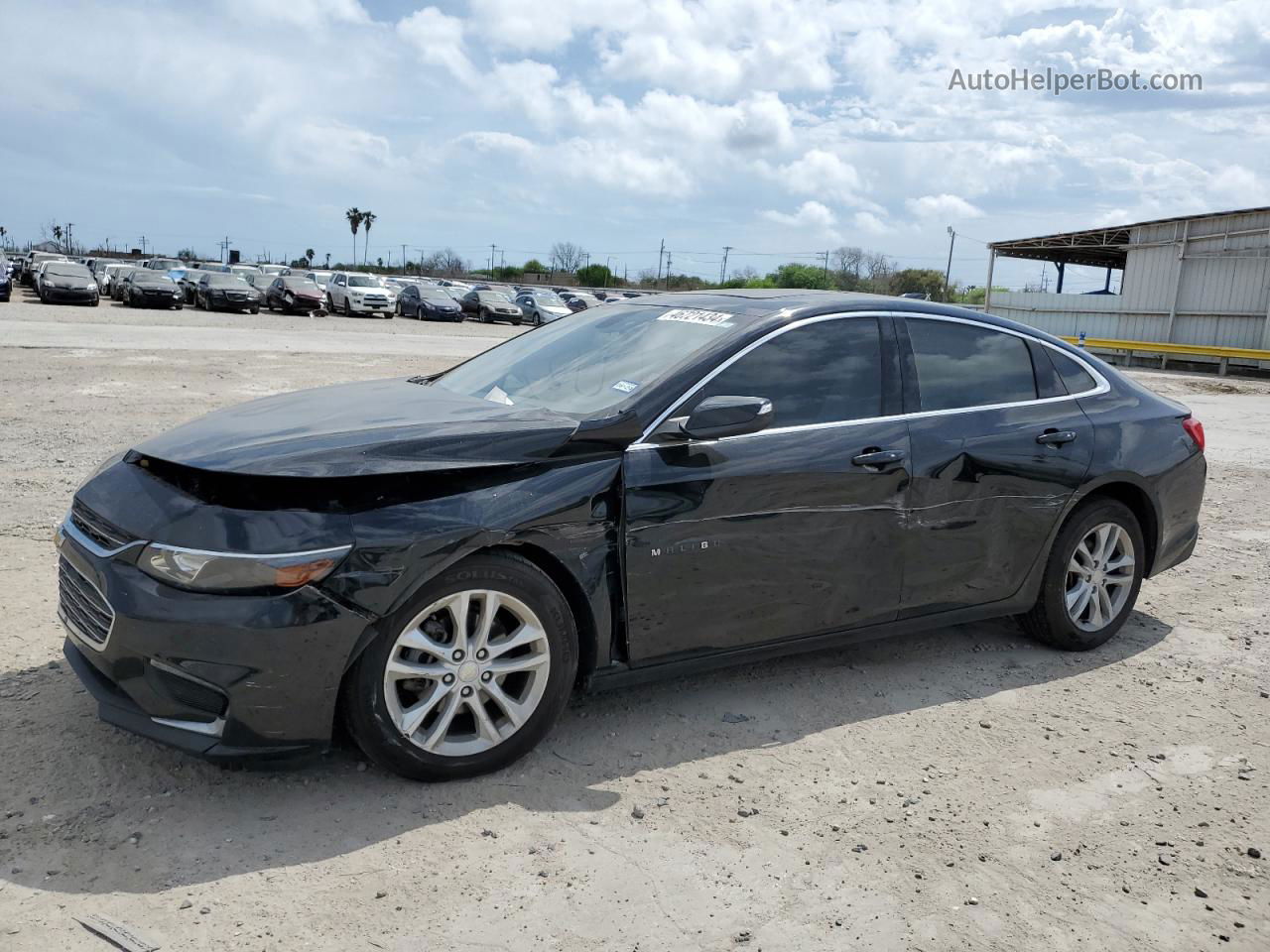 2017 Chevrolet Malibu Lt Black vin: 1G1ZE5ST6HF153691