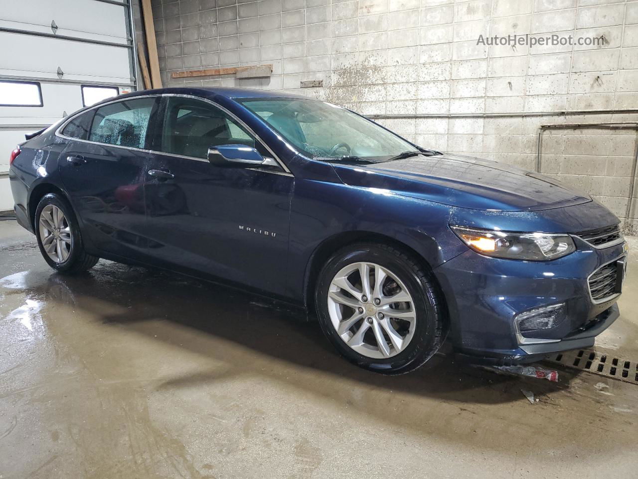 2017 Chevrolet Malibu Lt Синий vin: 1G1ZE5ST6HF168157