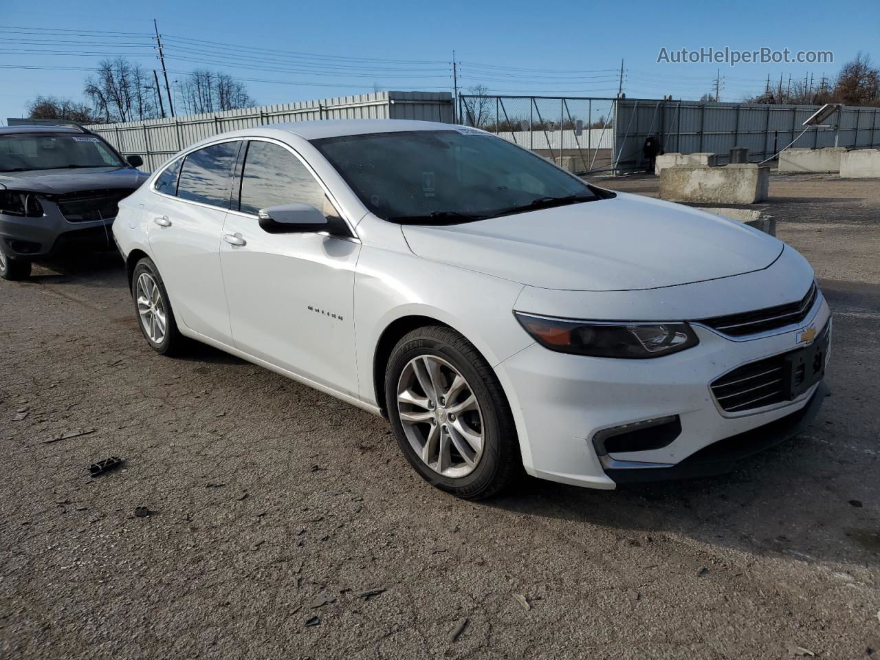 2017 Chevrolet Malibu Lt White vin: 1G1ZE5ST6HF205207