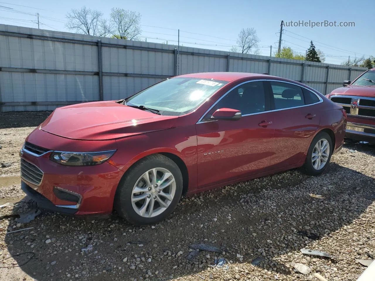 2017 Chevrolet Malibu Lt Burgundy vin: 1G1ZE5ST6HF216630