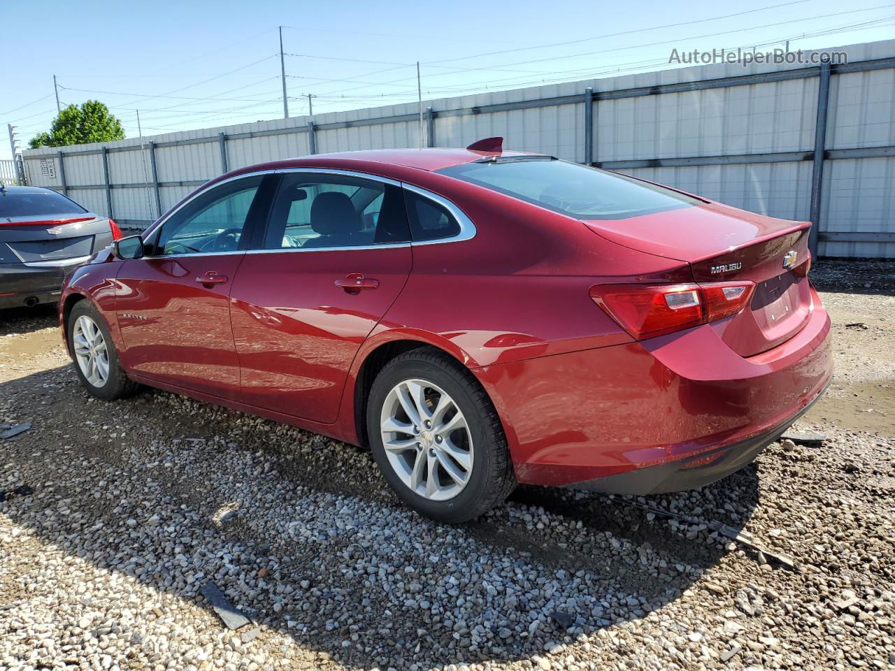 2017 Chevrolet Malibu Lt Burgundy vin: 1G1ZE5ST6HF216630