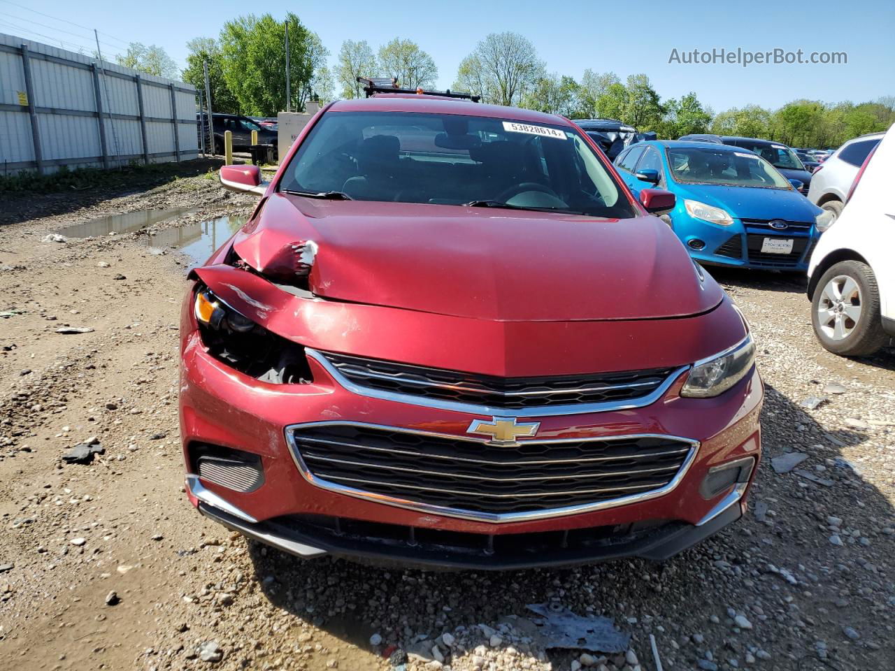 2017 Chevrolet Malibu Lt Burgundy vin: 1G1ZE5ST6HF216630