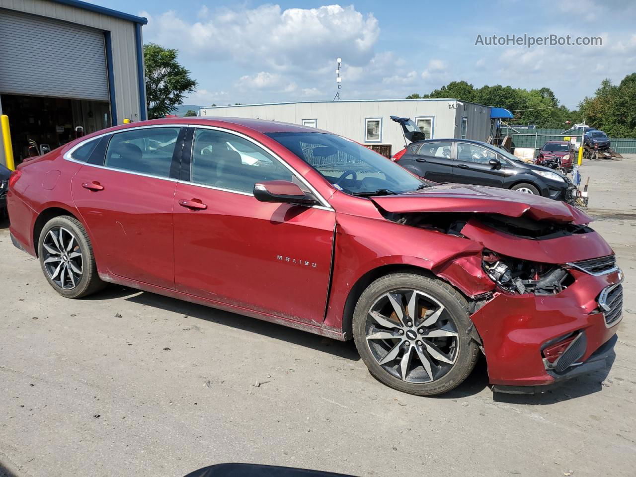 2017 Chevrolet Malibu Lt Maroon vin: 1G1ZE5ST6HF242242