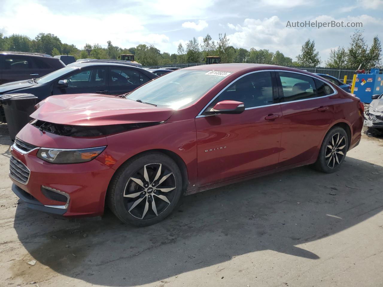 2017 Chevrolet Malibu Lt Maroon vin: 1G1ZE5ST6HF242242