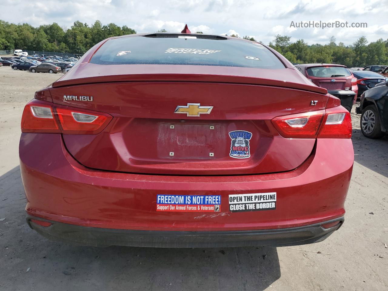 2017 Chevrolet Malibu Lt Maroon vin: 1G1ZE5ST6HF242242