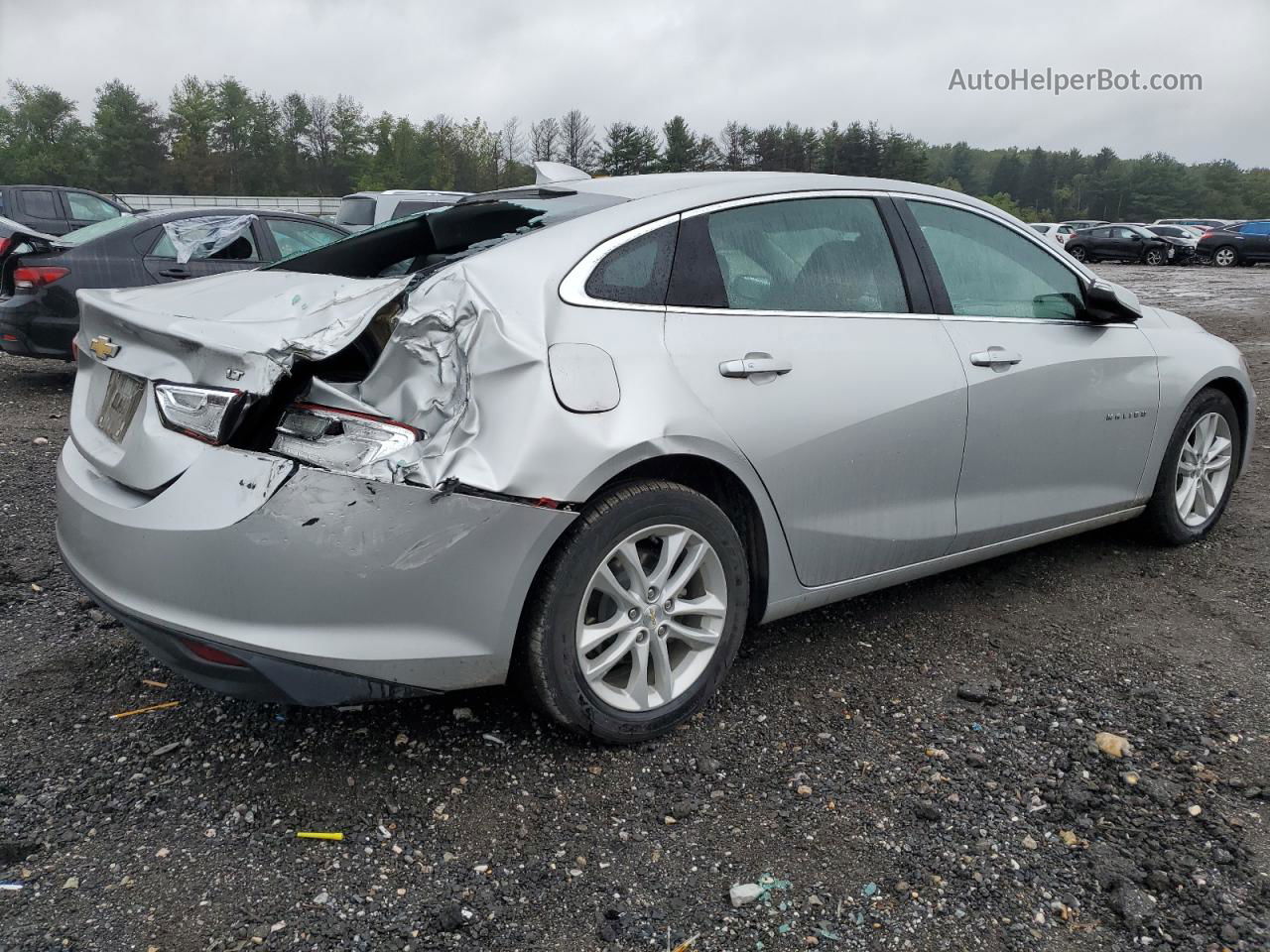 2017 Chevrolet Malibu Lt Silver vin: 1G1ZE5ST6HF247098