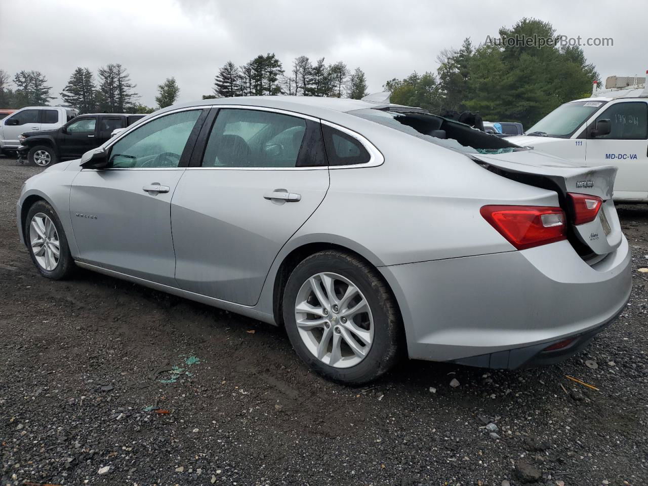 2017 Chevrolet Malibu Lt Silver vin: 1G1ZE5ST6HF247098