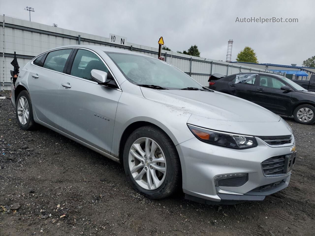 2017 Chevrolet Malibu Lt Silver vin: 1G1ZE5ST6HF247098