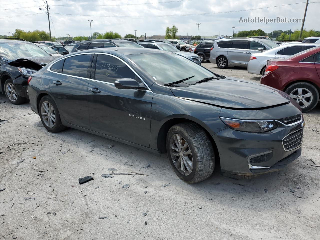 2017 Chevrolet Malibu Lt Charcoal vin: 1G1ZE5ST7HF113605