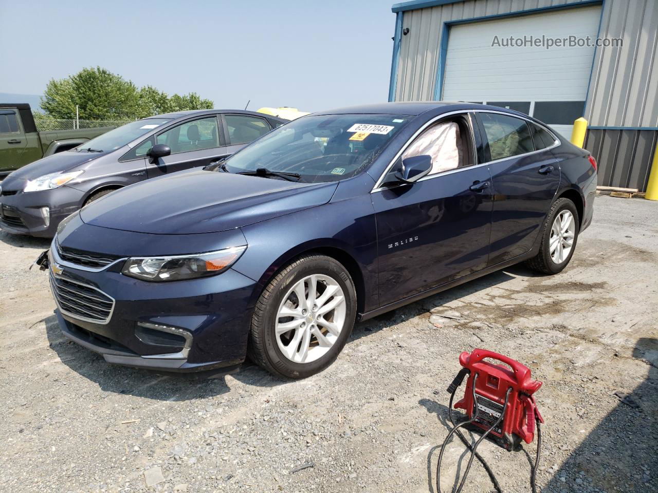 2017 Chevrolet Malibu Lt Синий vin: 1G1ZE5ST7HF118819