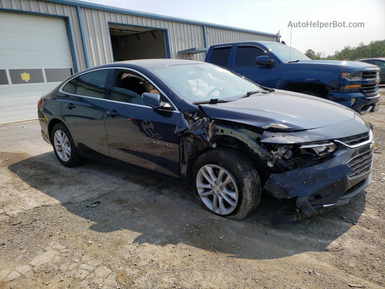 2017 Chevrolet Malibu Lt Синий vin: 1G1ZE5ST7HF118819