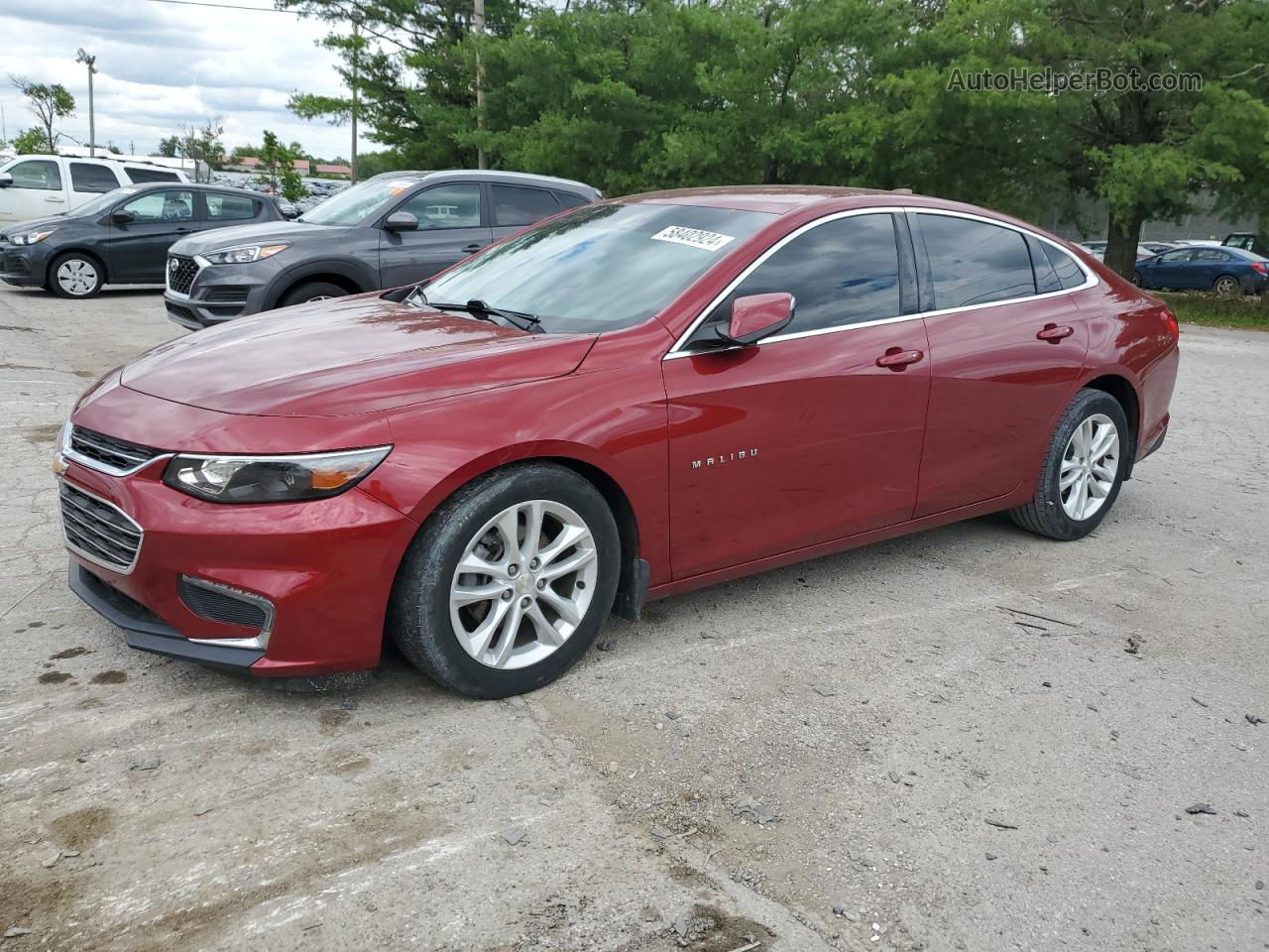 2017 Chevrolet Malibu Lt Red vin: 1G1ZE5ST7HF144966