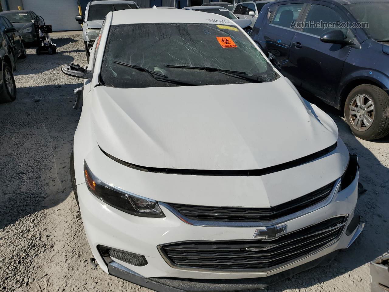 2017 Chevrolet Malibu Lt White vin: 1G1ZE5ST7HF146703