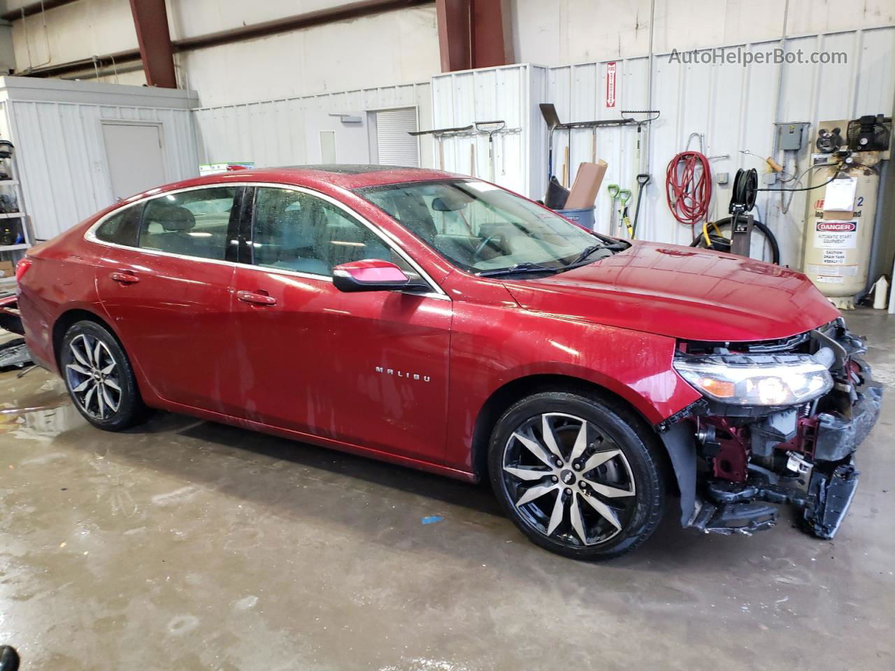 2017 Chevrolet Malibu Lt Red vin: 1G1ZE5ST7HF171617