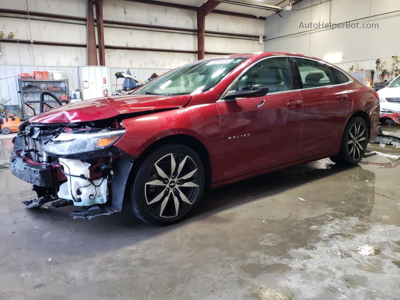 2017 Chevrolet Malibu Lt Красный vin: 1G1ZE5ST7HF171617