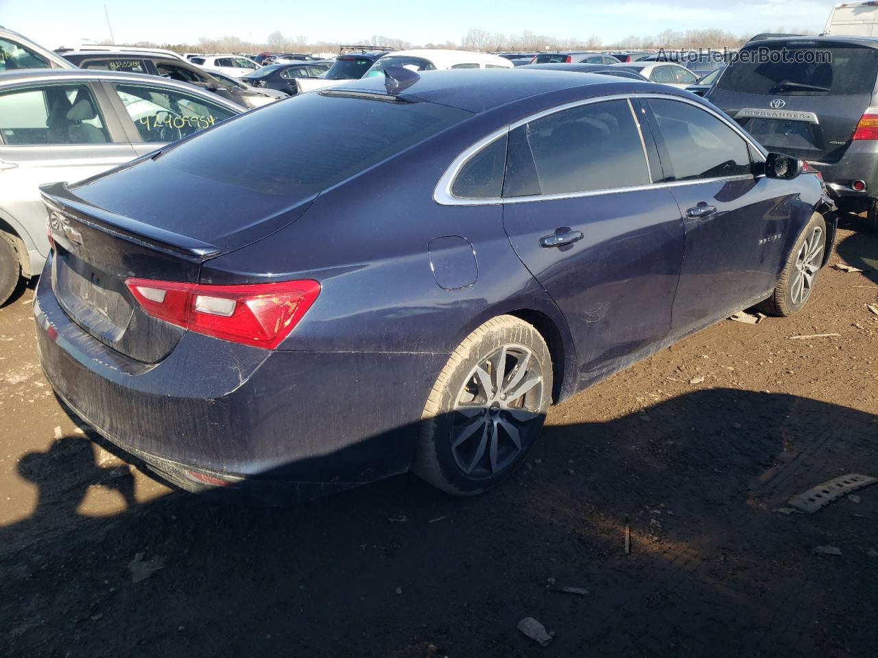 2017 Chevrolet Malibu Lt Синий vin: 1G1ZE5ST7HF184948