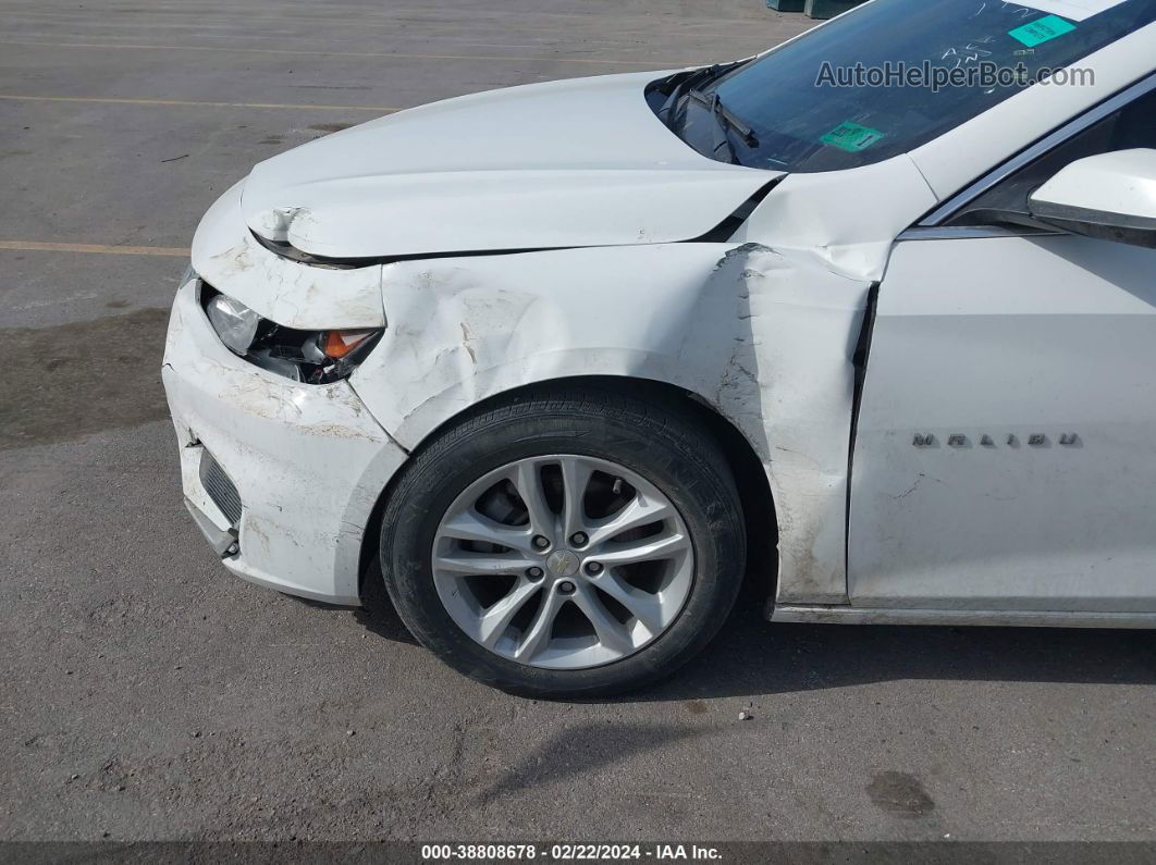 2017 Chevrolet Malibu 1lt White vin: 1G1ZE5ST7HF190961