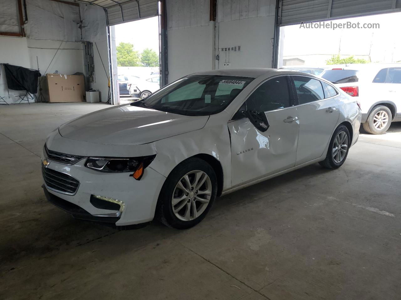 2017 Chevrolet Malibu Lt White vin: 1G1ZE5ST7HF201120