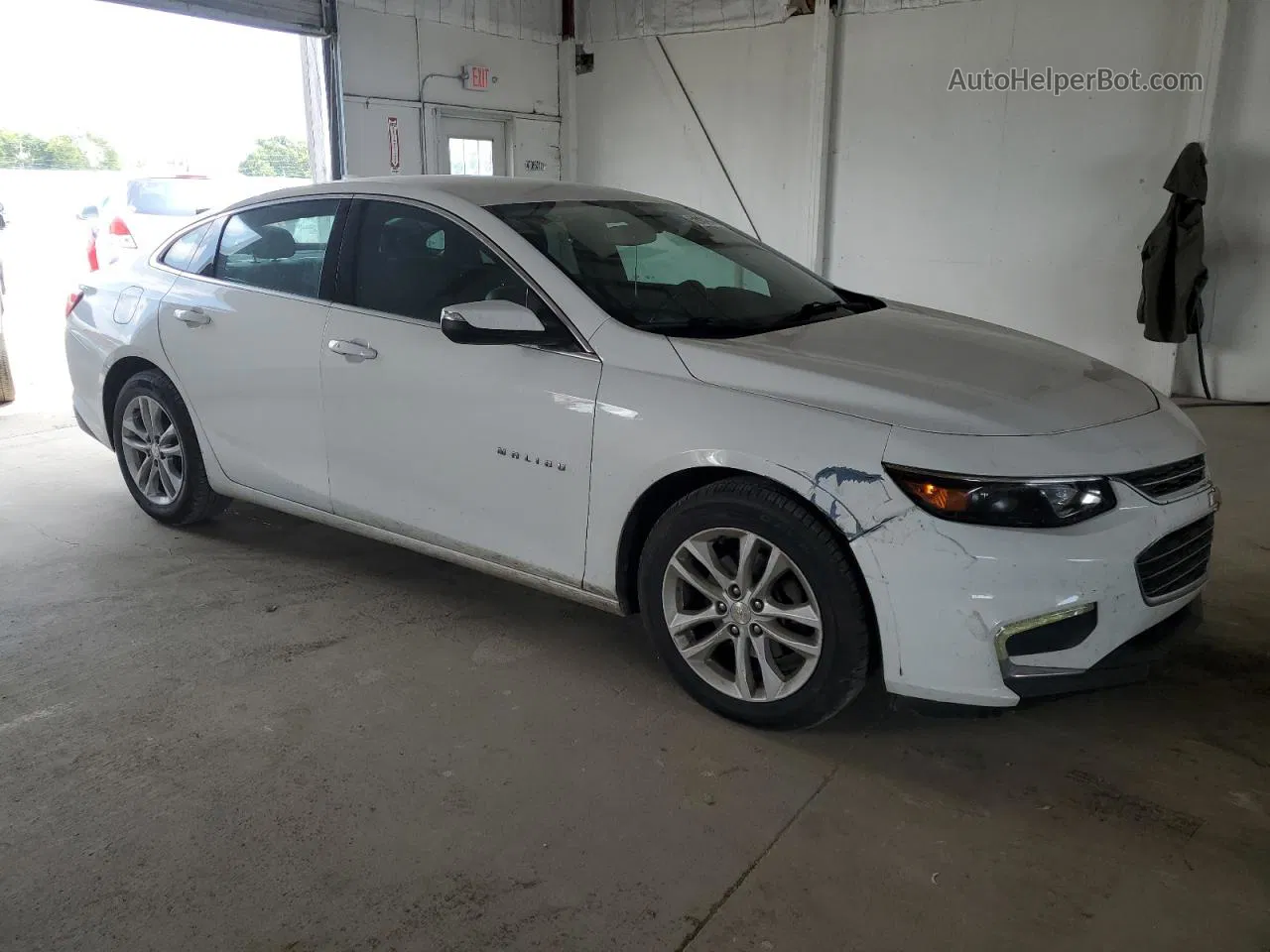 2017 Chevrolet Malibu Lt White vin: 1G1ZE5ST7HF201120