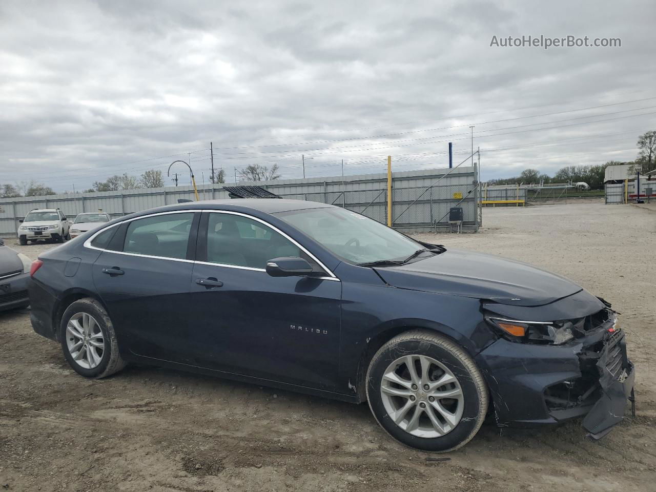 2017 Chevrolet Malibu Lt Blue vin: 1G1ZE5ST7HF201442