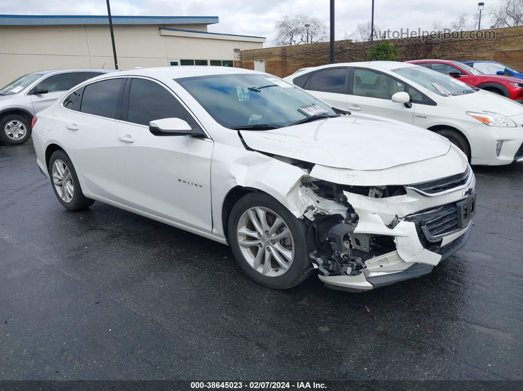 2017 Chevrolet Malibu 1lt White vin: 1G1ZE5ST7HF205586