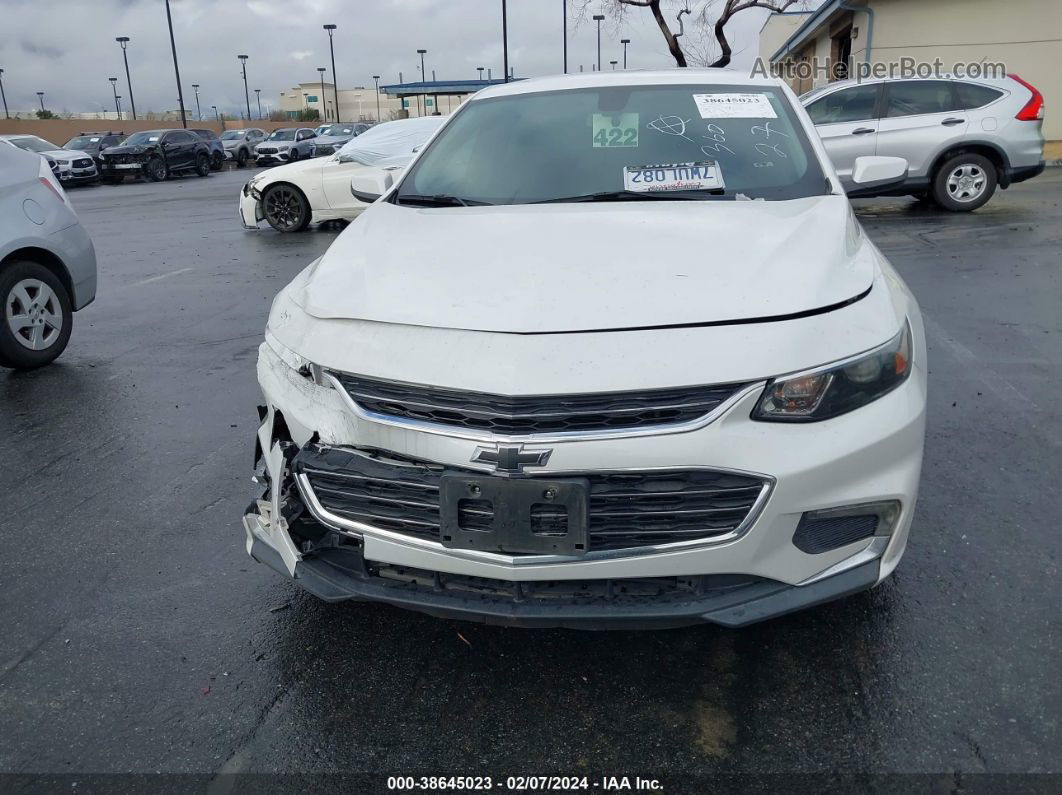 2017 Chevrolet Malibu 1lt White vin: 1G1ZE5ST7HF205586