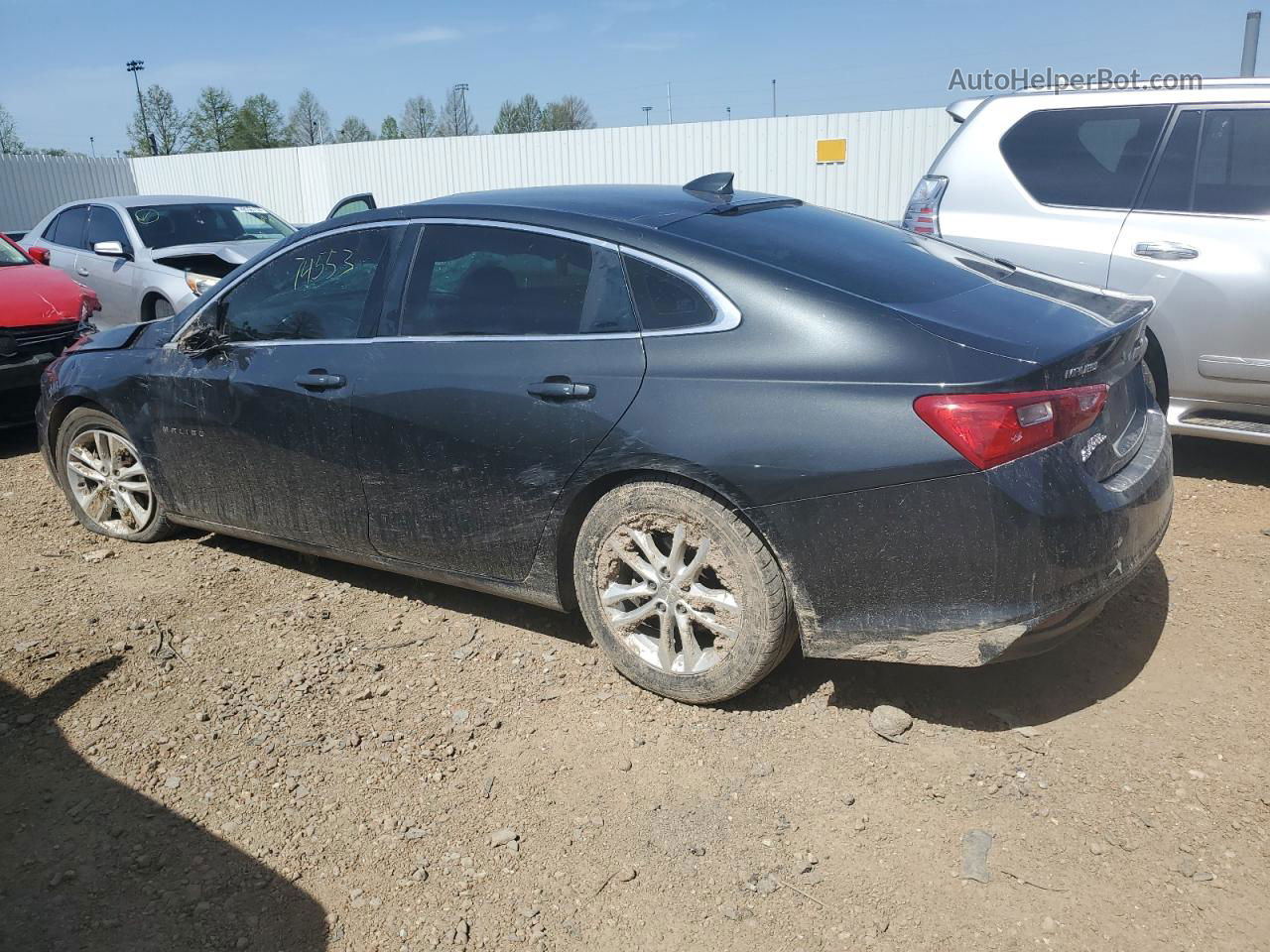 2017 Chevrolet Malibu Lt Серый vin: 1G1ZE5ST7HF221691