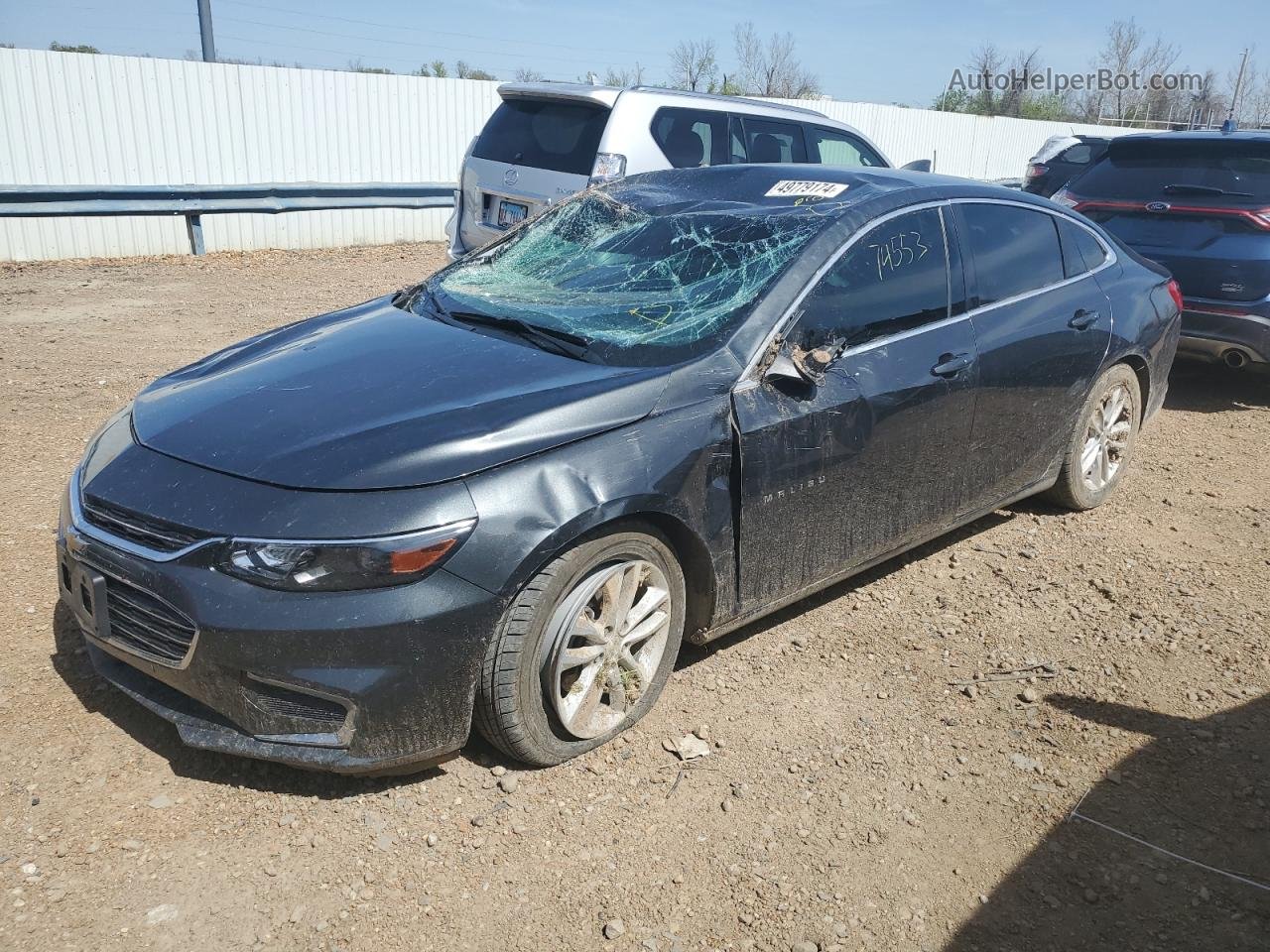 2017 Chevrolet Malibu Lt Gray vin: 1G1ZE5ST7HF221691