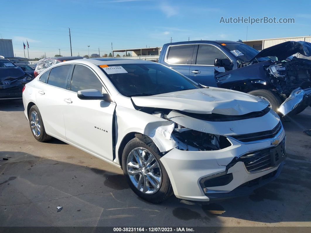 2017 Chevrolet Malibu 1lt White vin: 1G1ZE5ST7HF242069