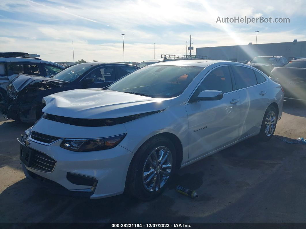 2017 Chevrolet Malibu 1lt White vin: 1G1ZE5ST7HF242069