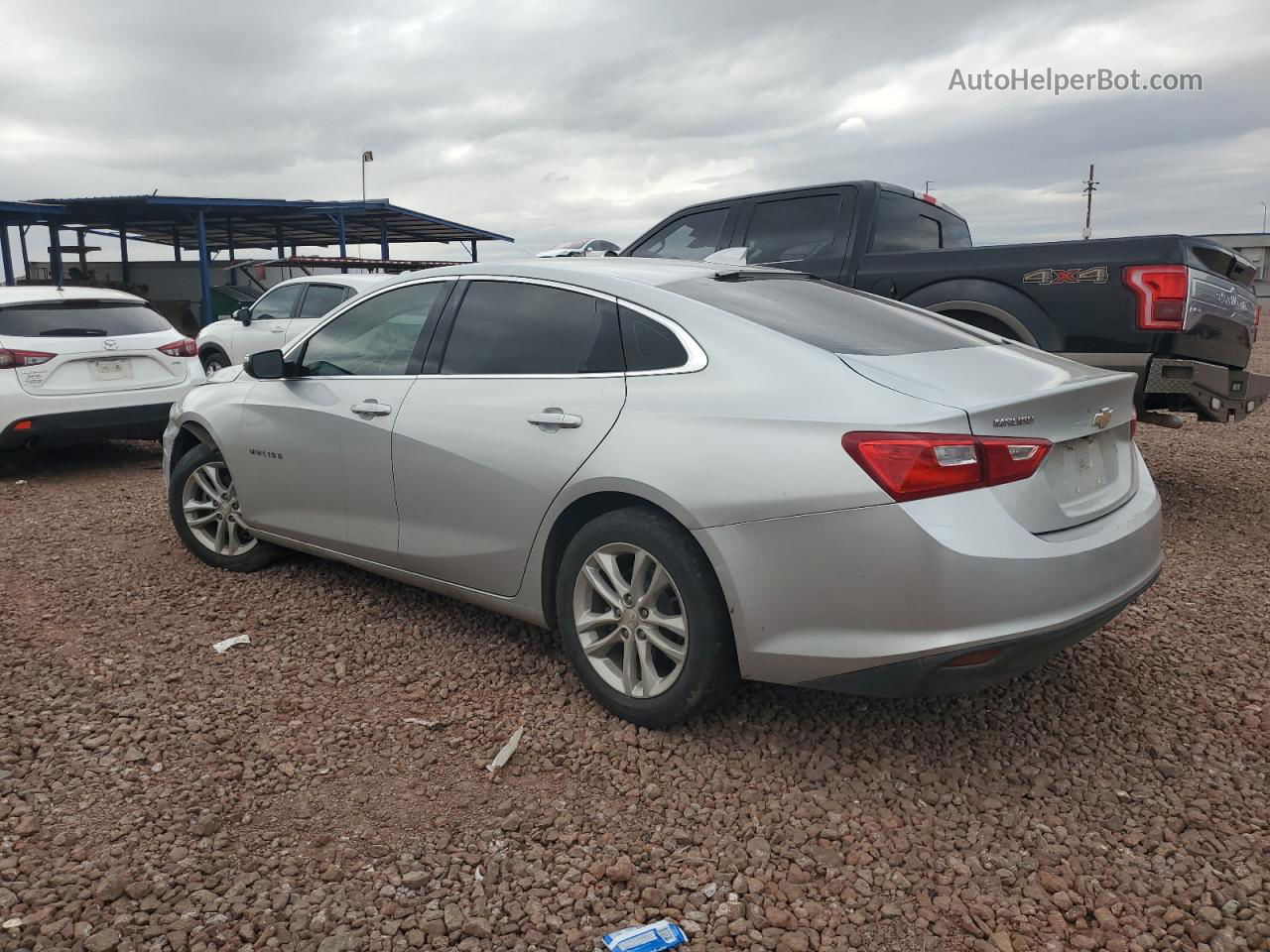 2017 Chevrolet Malibu Lt Silver vin: 1G1ZE5ST7HF246526