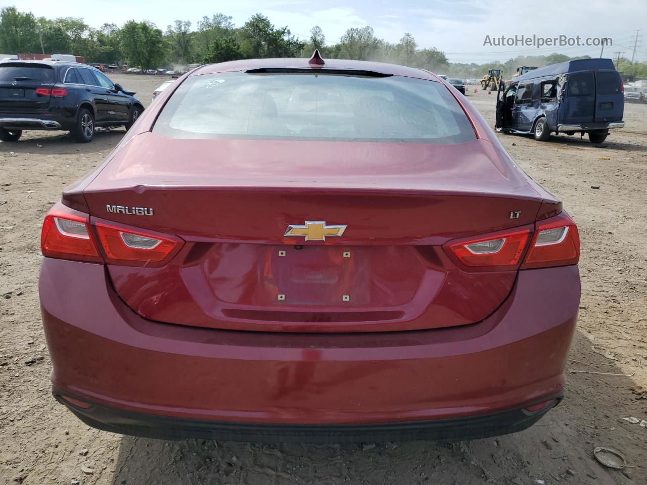 2017 Chevrolet Malibu Lt Burgundy vin: 1G1ZE5ST7HF270602